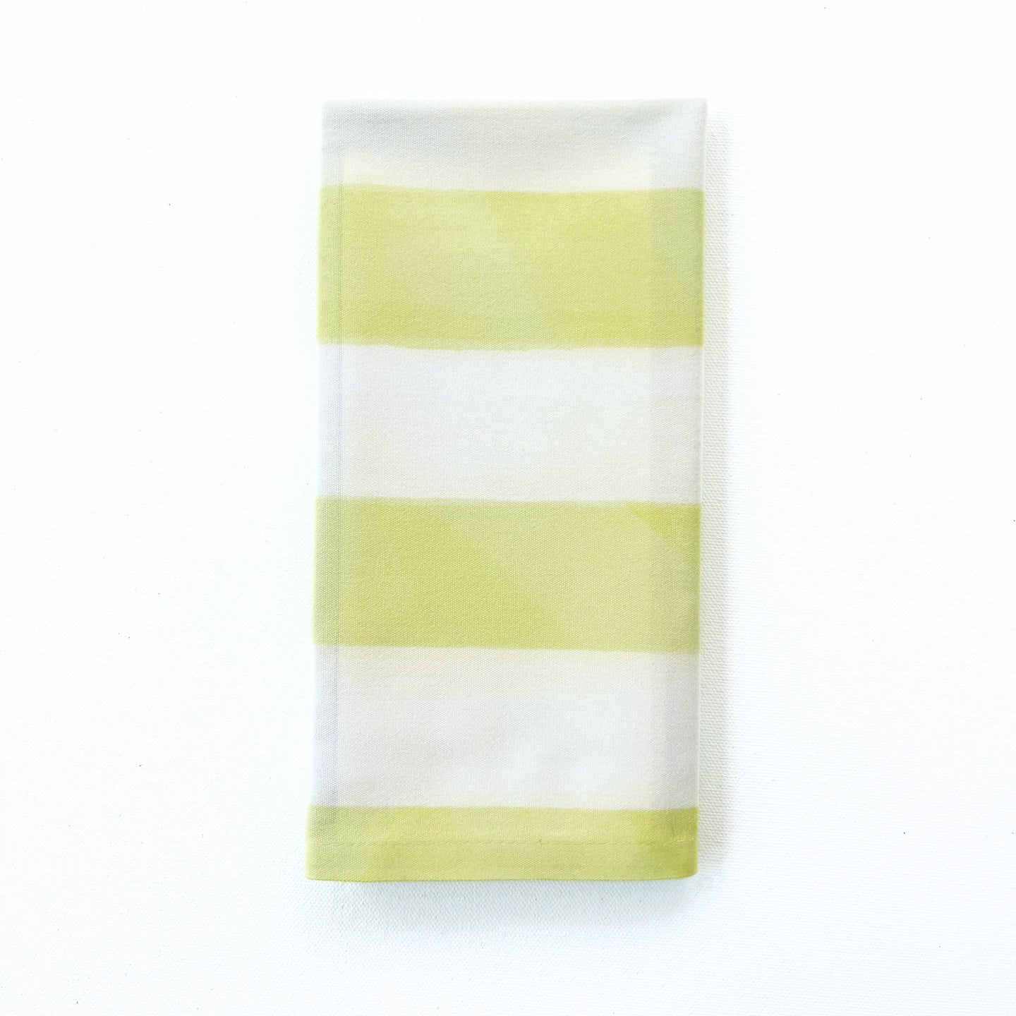 Esplanade Stripe in Avocado Green Dinner Napkins | Set of 4